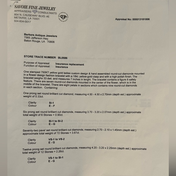 Rare, One-Of-A-Kind Circa 1880 European Diamond and 750KT Yellow Gold Bracelet - Picture 4 of 7